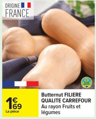 Butternut Filière Qualité Carrefour