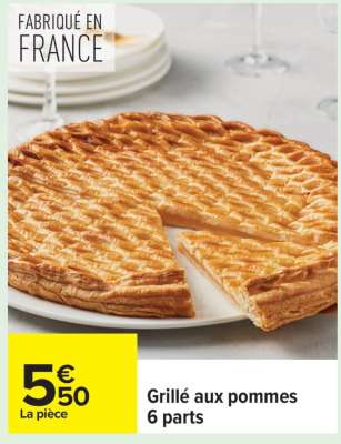 Grillé aux pommes 6 parts
