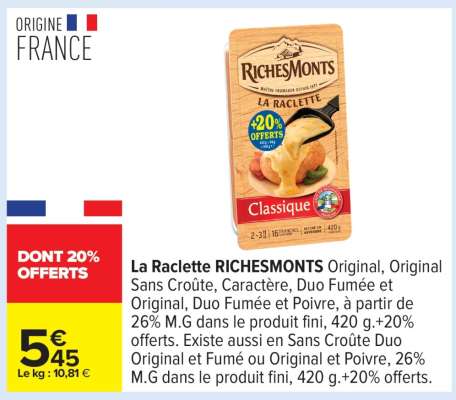 La Raclette RICHESMONTS