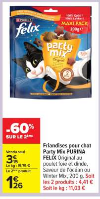 Friandises pour chat Party Mix PURINA FELIX