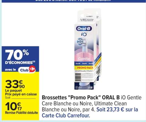 Brossettes "Promo pack" ORAL B IO