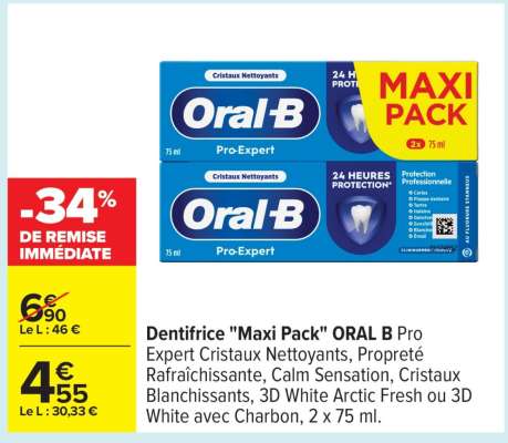 Dentifrice 'Maxi Pack' ORAL B