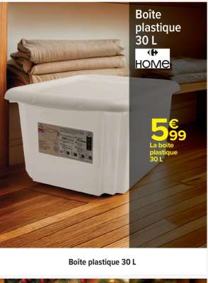 Boîte plastique 30 L