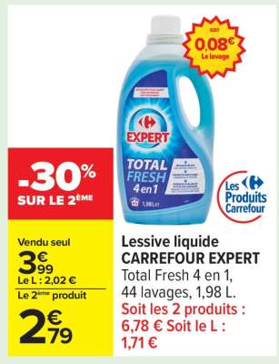 Lessive liquide CARREFOUR EXPERT