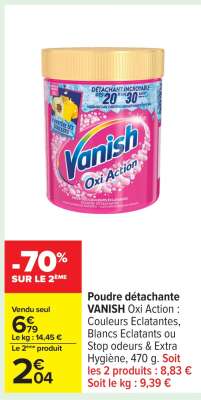 Poudre détachante VANISH Oxi Action