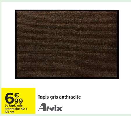 Tapis gris anthracite
