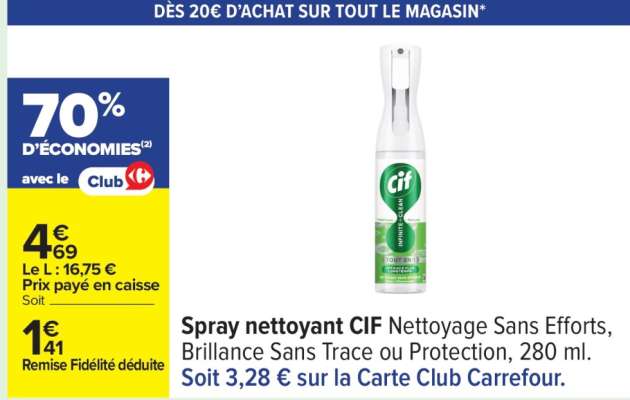 Spray Nettoyant Cif