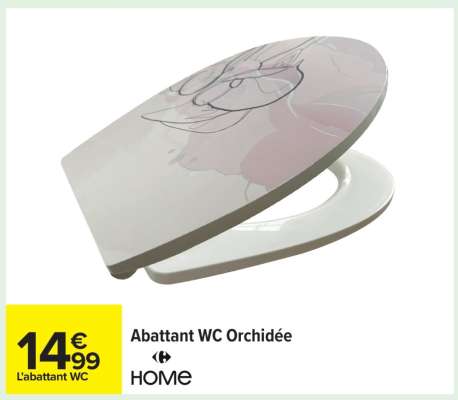 Abattant WC Orchidée