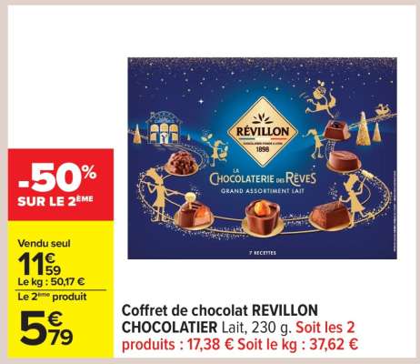 Coffret de chocolat REVILLON CHOCOLATIER