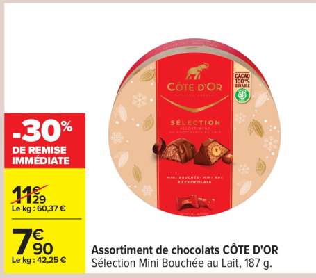 ASSORTIMENT DE CHOCOLATS COTE D'OR
