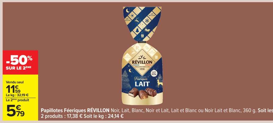 Papillotes féeriques REVILLON