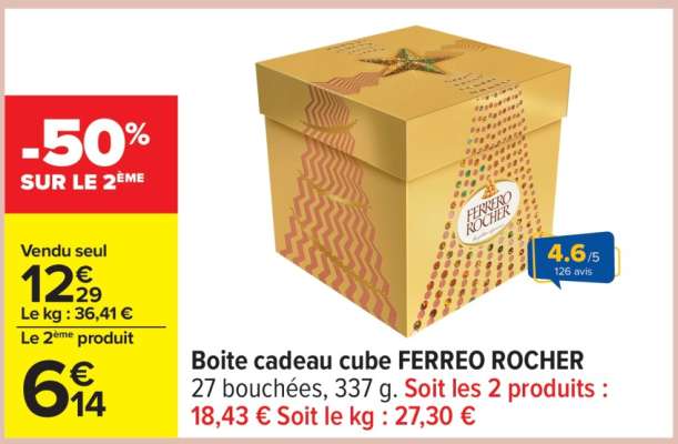Boite cadeau cube FERREO ROCHER