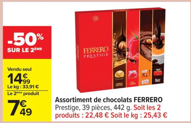 Assortiment de chocolats FERRERO