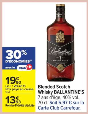 BLENDED SCOTCH WHISKY BALLANTINE’S