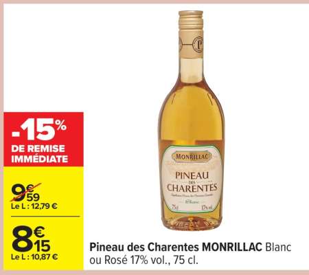 Pineau des Charentes Monrillac
