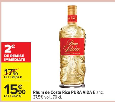 Rhum de Costa Rica PURA VIDA