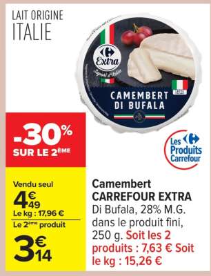Camembert CARREFOUR EXTRA
