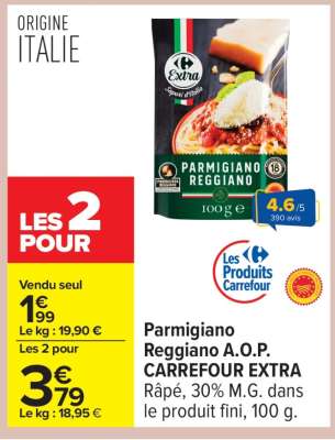 Parmigiano Reggiano A.O.P CARREFOUR EXTRA