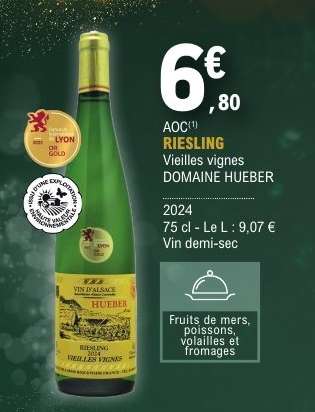 RIESLING Vieilles vignes DOMAINE HUEBER