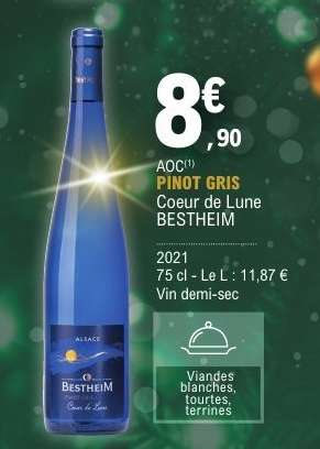 AOC PINOT GRIS Coeur de Lune BESTHEIM