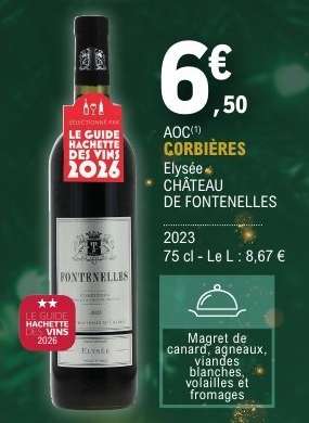 AOC CORBIÈRES Elysée CHÂTEAU DE FONTENELLES