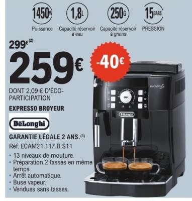 Expresso Broyeur DeLonghi