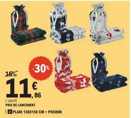 Plaid 130x150 cm + Pochon