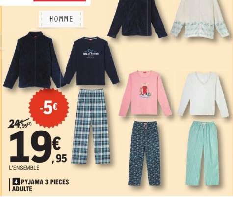 Pyjama 3 Pieces Adulte