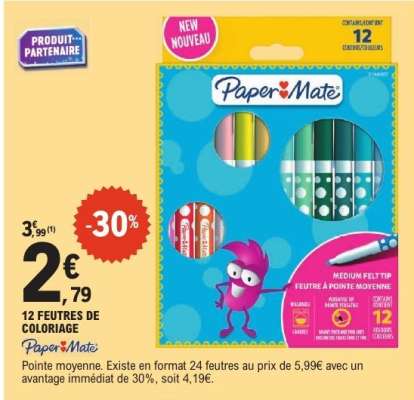 12 feutres de coloriage