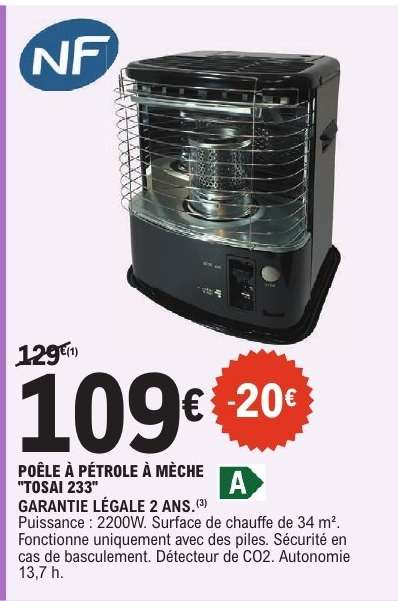 POELE A PETROLE À MÈCHE 'TOSAI 233'