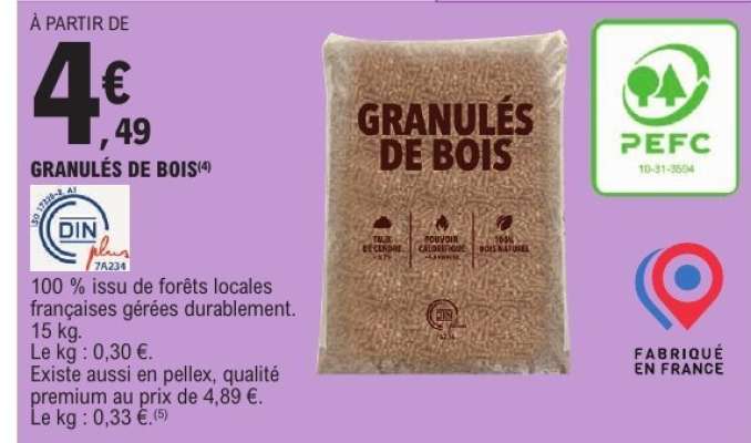 Granulés de bois