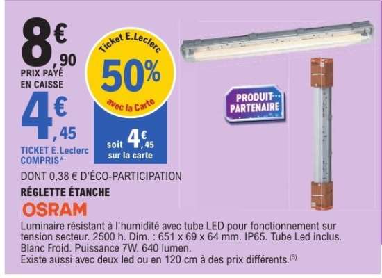 RÉGLETTE ÉTANCHE OSRAM