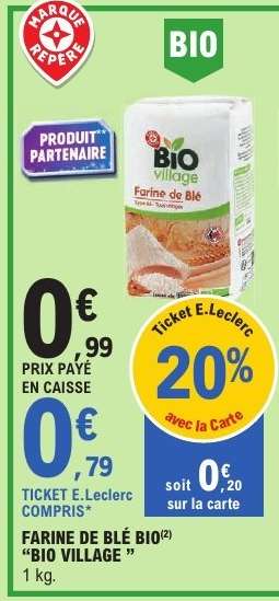 FARINE DE BLÉ BIO "BIO VILLAGE"