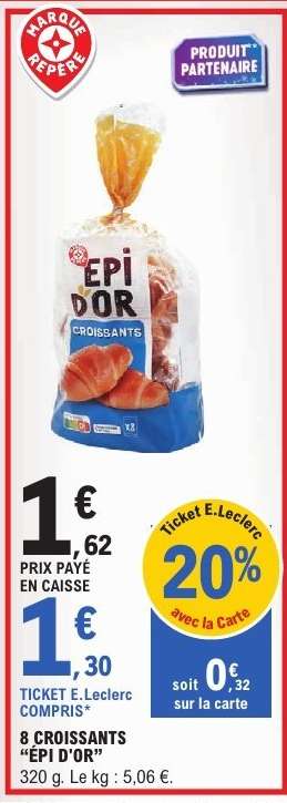8 CROISSANTS 'EPI D'OR'