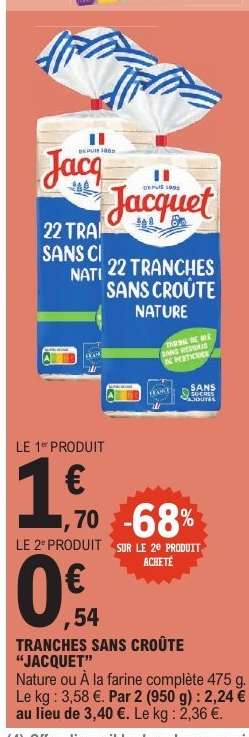 Tranches Sans Croûte "Jacquet"