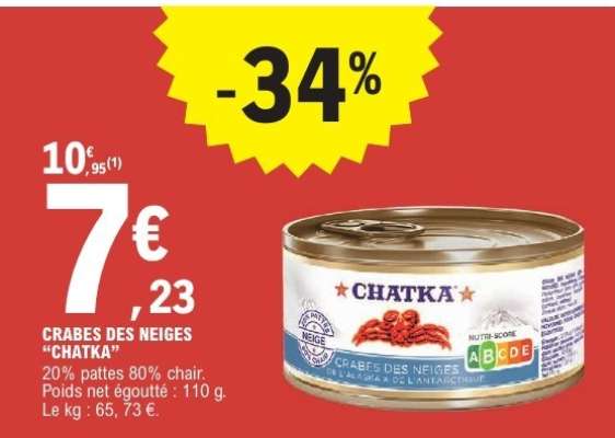 CRABES DES NEIGES "CHATKA"