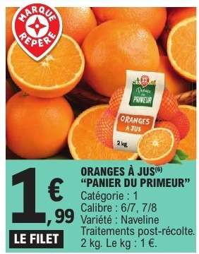 ORANGES À JUS "PANIER DU PRIMEUR"