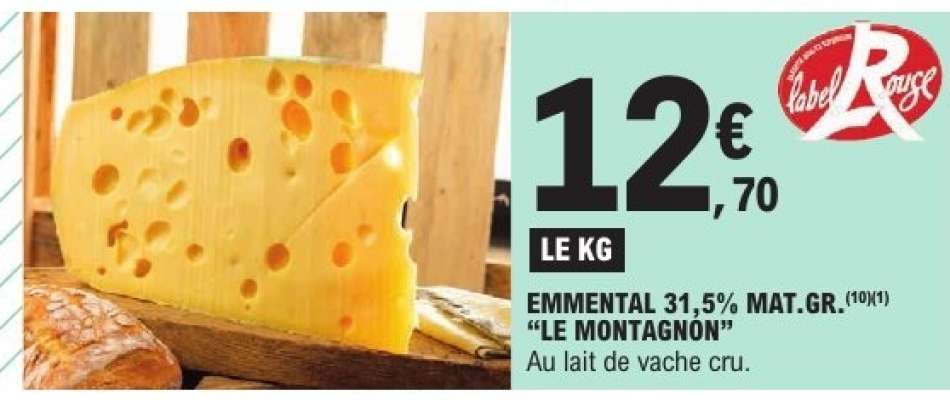 Emmental 31,5% Mat.Gr. 'Le Montagnon'
