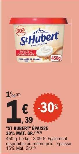 ST HUBERT ÉPAISSE 30% MAT. GR.