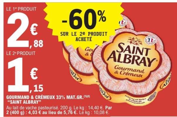SAINT ALBRAY  GOURMAND & CRÉMEUX