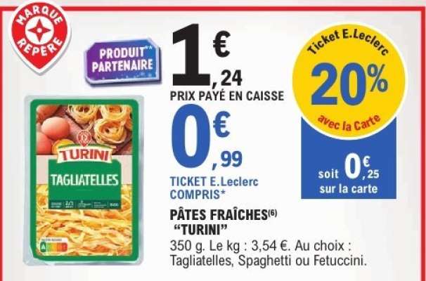 PÂTES FRAÎCHES 'TURINI'