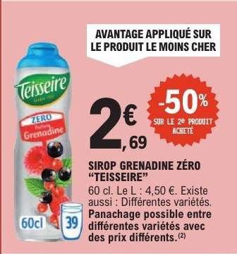 Sirop Grenadine Zéro "Teisseire"
