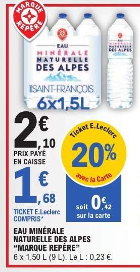 Eau Minérale Naturelle des Alpes 'Marque Repère'