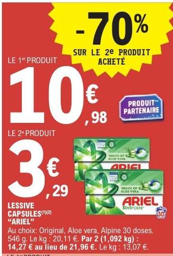 Lessive Capsules Ariel