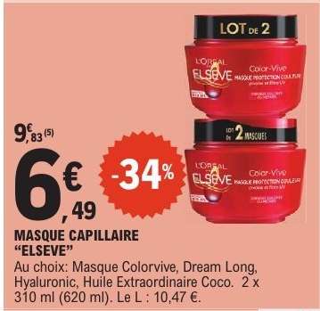MASQUE CAPILLAIRE “ELSEVE”