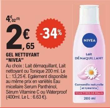 GEL NETTOYANT “NIVEA”