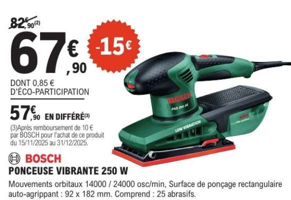 BOSCH PONCEUSE VIBRANTE 250 W