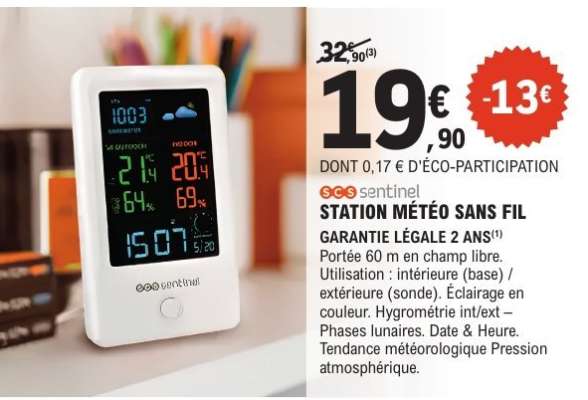 STATION MÉTÉO SANS FIL