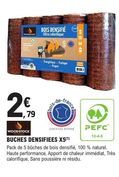 BUCHES DENSIFIEES X5