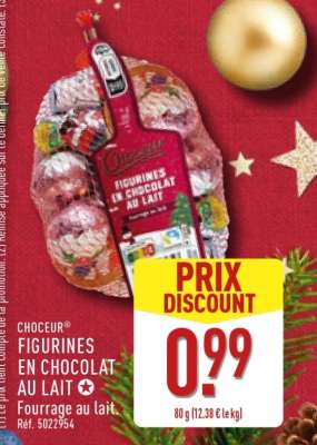 CHOCEUR® FIGURINES EN CHOCOLAT AU LAIT